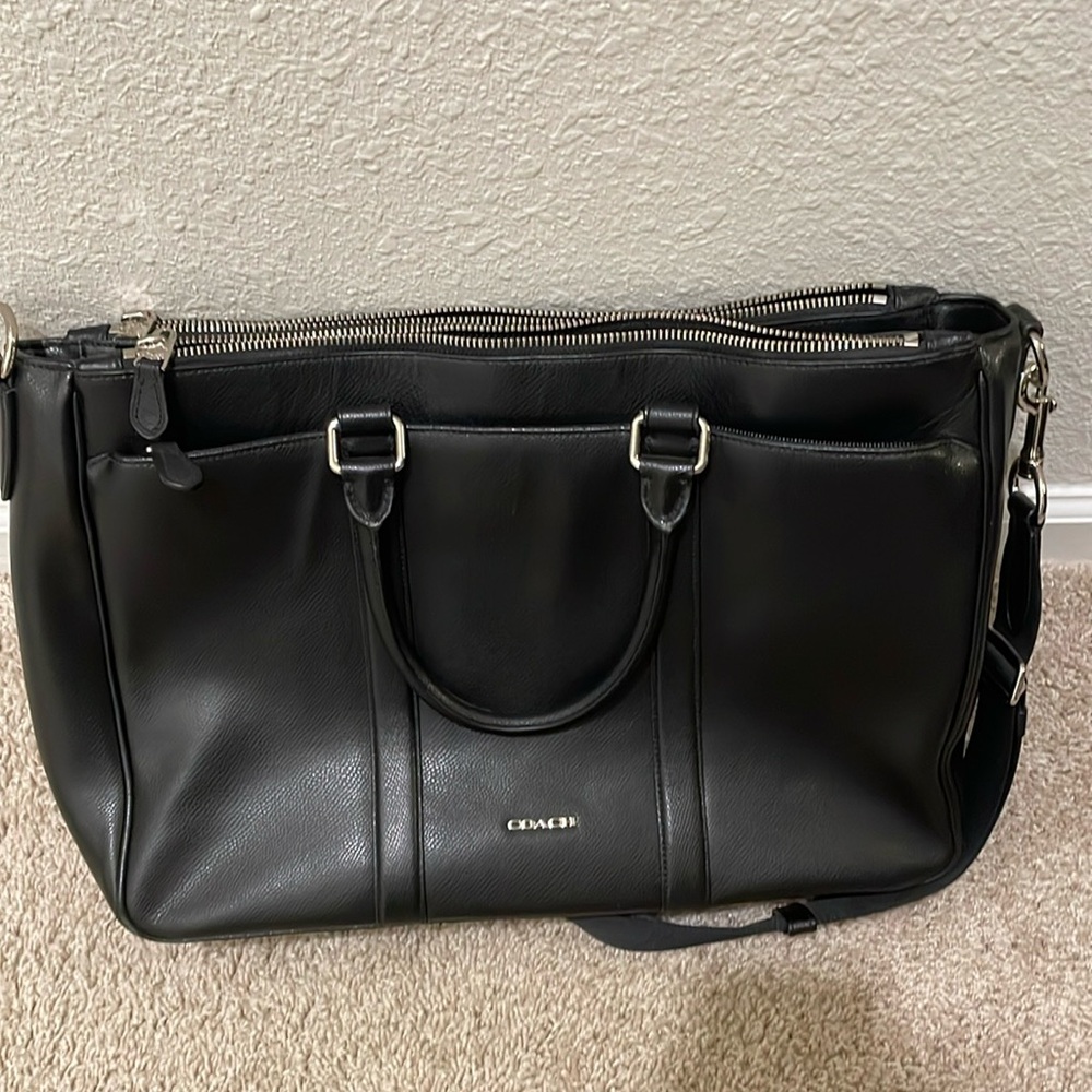 Women's coach briefcase - black
